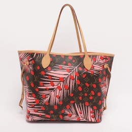 Louis Vuitton: Многоцветная сумка  Neverfull MM