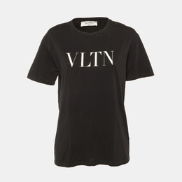 Valentino: Чёрная футболка  VLTN