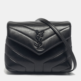 Saint Laurent Paris: Чёрная сумка через плечо  Loulou