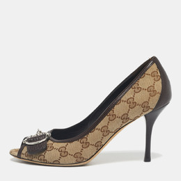 Gucci: Бежевые босоножки 