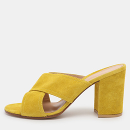 Gianvito Rossi: Жёлтые сабо 