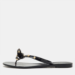Valentino: Чёрные сандалии  Rockstud