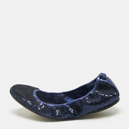 Gucci: Голубые балетки 