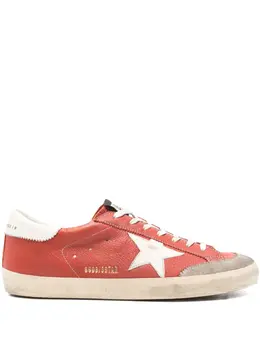 Golden Goose: Оранжевые кроссовки  Star