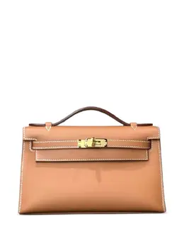 Hermès Pre-Owned: Коричневая сумка-шоппер 