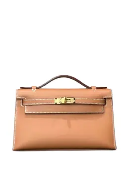 Hermès Pre-Owned: Коричневая сумка-шоппер 