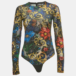 Versace Jeans Couture: Чёрный боди 