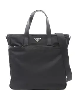 Prada Pre-Owned: Чёрная сумка-шоппер 