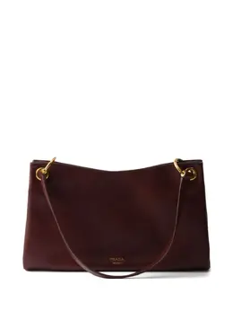 Prada: Коричневая сумка 