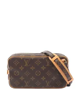 Louis Vuitton Pre-Owned: Коричневая сумка через плечо 