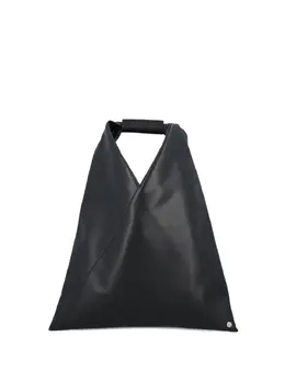 MM6 Maison Margiela: Чёрная сумка-шоппер 
