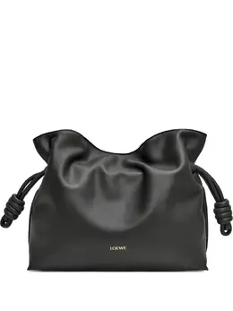 LOEWE: Чёрный клатч  Flamenco