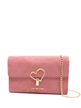Love Moschino: Розовая сумка через плечо 