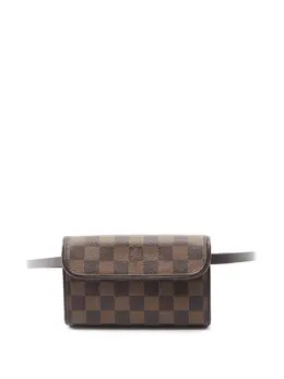 Louis Vuitton Pre-Owned: Коричневая поясная сумка 