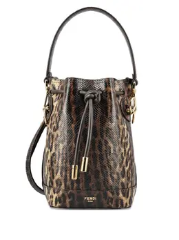 FENDI: Сумка с леопардовым принтом 