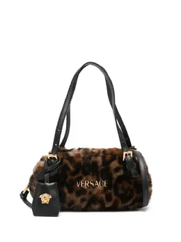 Versace: Сумка с леопардовым принтом 