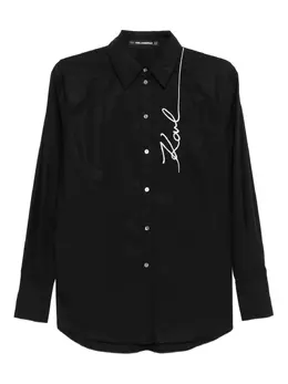 Karl Lagerfeld: Чёрная рубашка  Signature