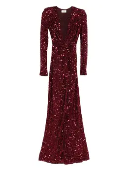 Elisabetta Franchi: Бордовое платье 