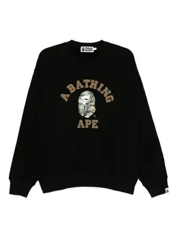 A BATHING APE®: Чёрный свитшот 