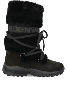 BOGNER: Чёрные ботинки 