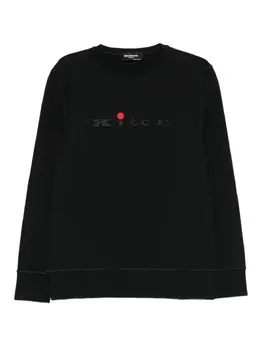 Kiton: Чёрный свитшот 