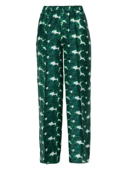 Max Mara: Брюки с принтом 