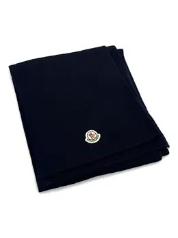 Moncler: Синий шарф 