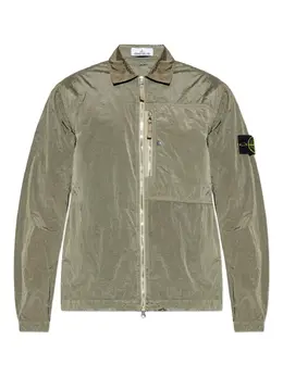 Stone Island: Зелёная рубашка 