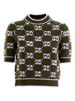 Gucci: Зелёный топ  GG