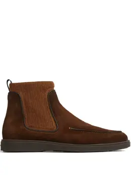 Santoni: Коричневые ботинки 