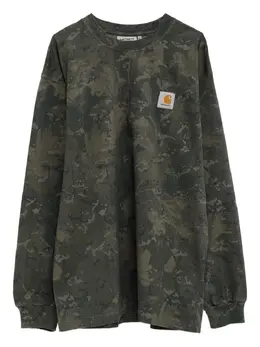 Carhartt WIP: Зелёный свитшот 