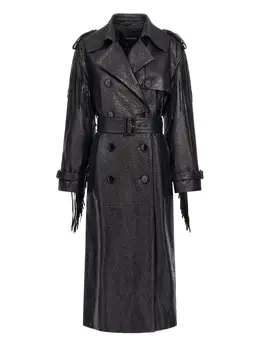 Roberto Cavalli: Кожаный плащ 