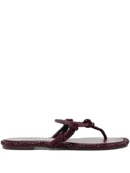 Tory Burch: Тёмные сандалии  Miller