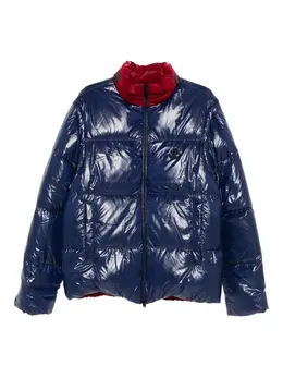 Moncler: Синяя куртка 