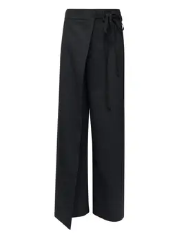 MM6 Maison Margiela: Чёрные брюки 