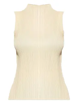 Pleats Please Issey Miyake: Светлый топ 