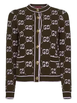 Gucci: Жаккардовый кардиган 