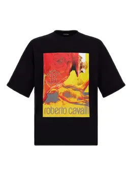 Roberto Cavalli: Футболка с принтом 