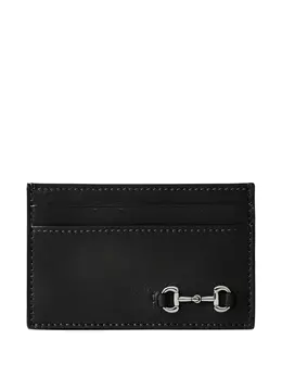 Gucci: Чёрный картхолдер  Horsebit