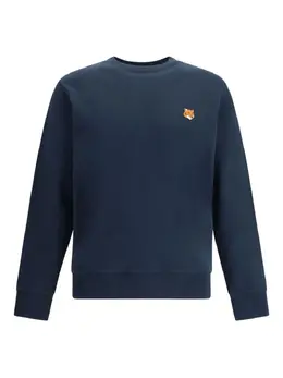 Maison Kitsuné: Синий свитшот 