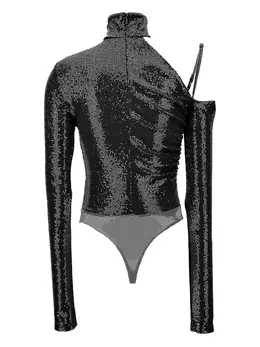 Versace Jeans Couture: Чёрный боди 