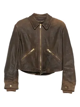 Golden Goose: Кожаная куртка 