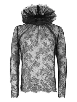 Alexander McQueen: Блуза с воротником 