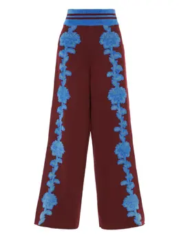 Temperley London: Брюки с растительным принтом 