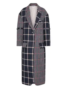 Thom Browne: Синее пальто  Prince of Wales