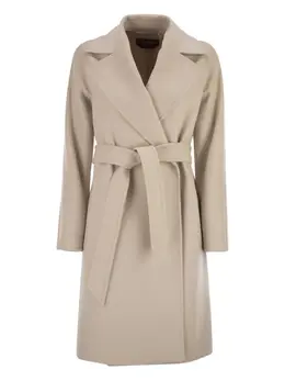 Max Mara: Бежевое пальто 