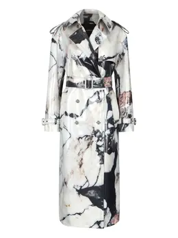Roberto Cavalli: Плащ с принтом 