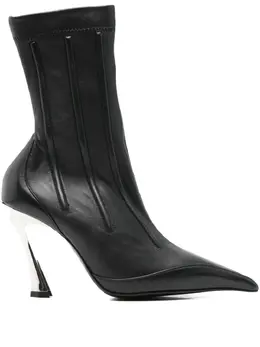 Mugler: Чёрные ботинки 