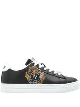 Versace Jeans Couture: Чёрные кроссовки 
