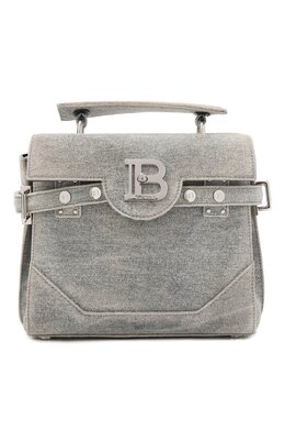 Balmain: Серая сумка  B-Buzz 23